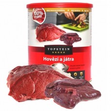 Topstein Hovězí a játra v plechu 800 g