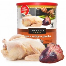 Topstein Kuře a srdce v plechu 800 g